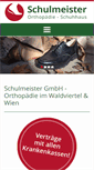 Mobile Screenshot of ortho-schulmeister.at