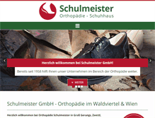 Tablet Screenshot of ortho-schulmeister.at